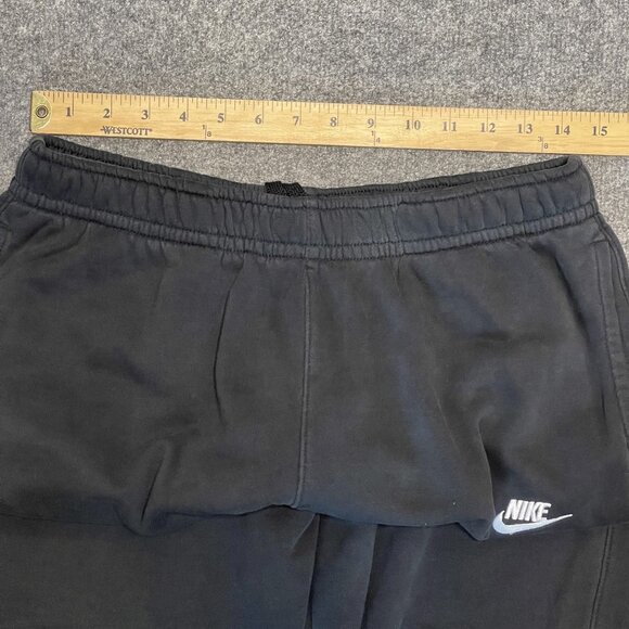 Nike Black Jogger Sweatpants L With Logo Casual Fit Everyday Comfort - Picture 2 of 9